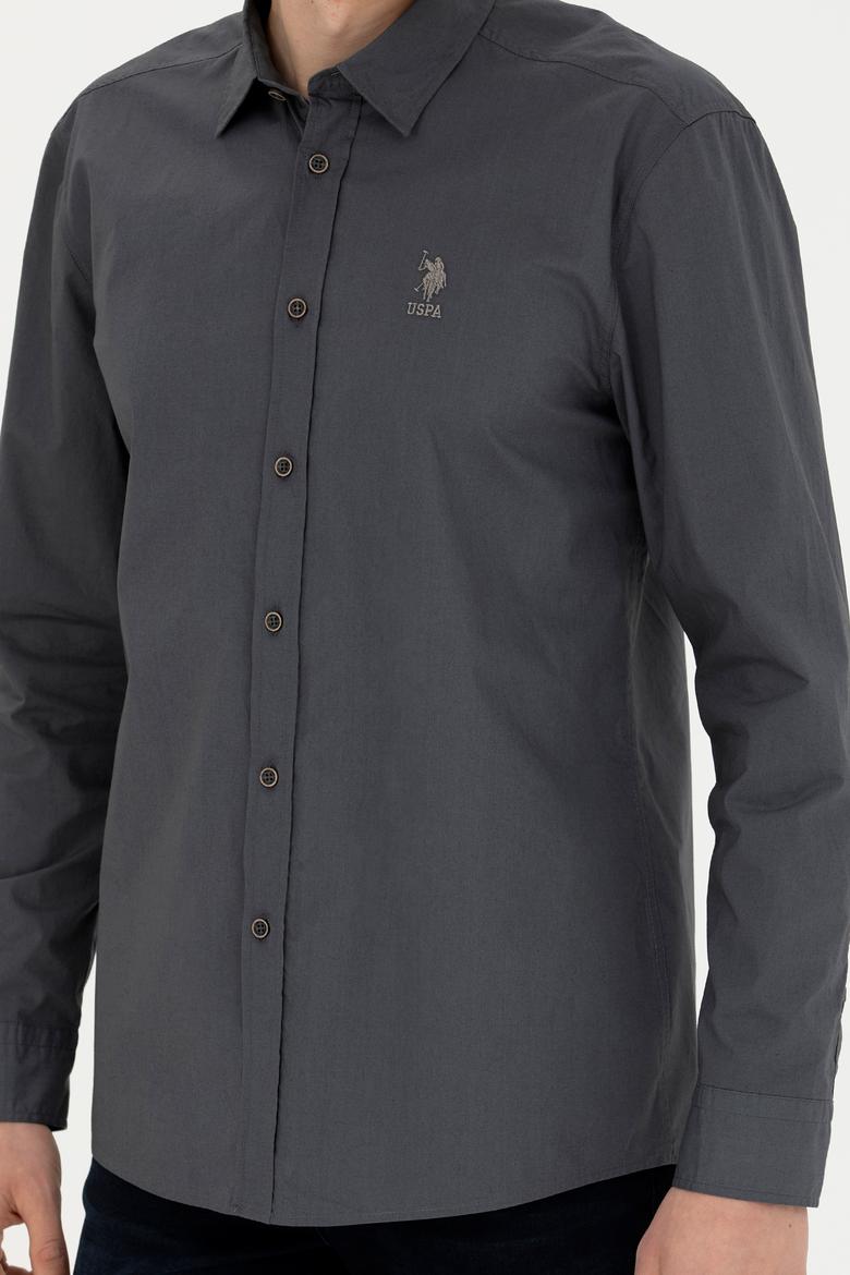 Erkek Antrasit Uzun Kollu Gömlek - 50272709007