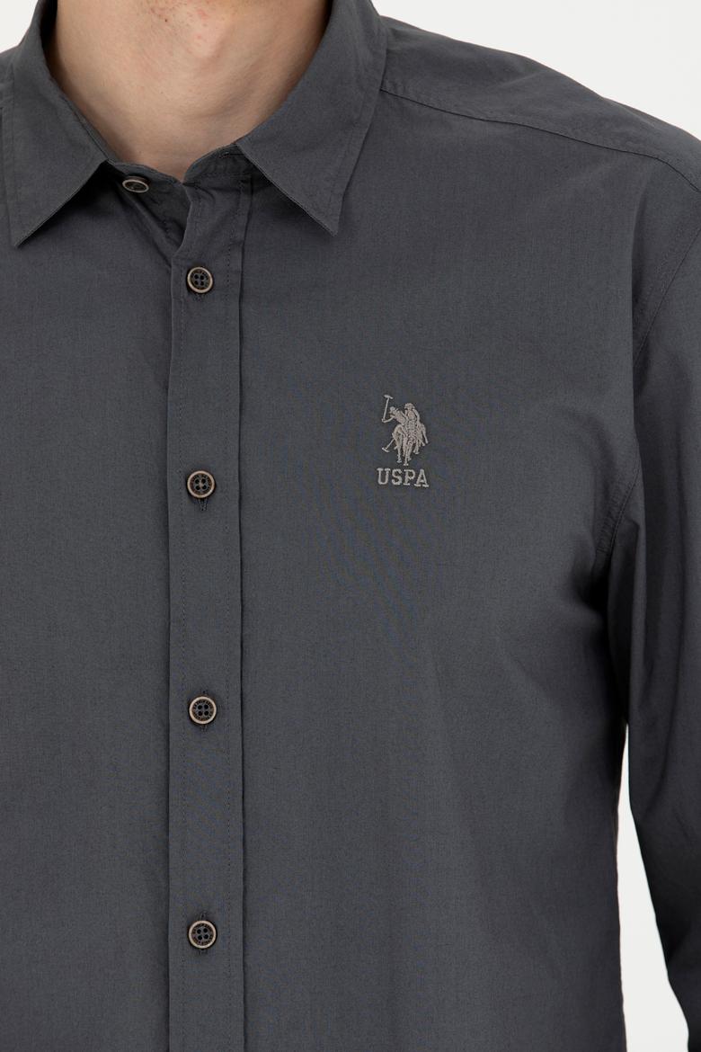 Erkek Antrasit Uzun Kollu Gömlek - 50272709007