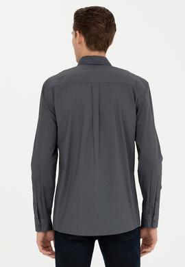 Erkek Antrasit Uzun Kollu Gömlek - 50272709007