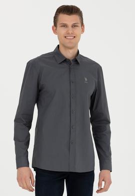 Erkek Antrasit Uzun Kollu Gömlek - 50272709007