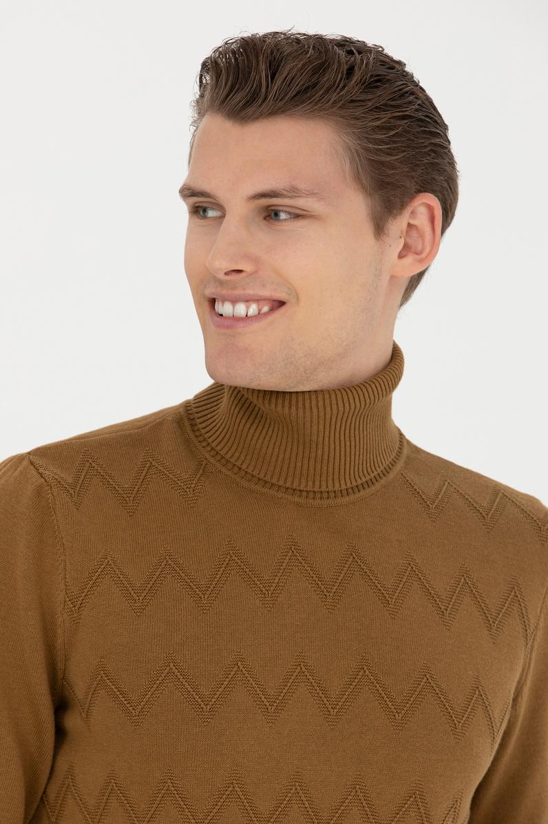 Erkek Açık Haki Kazak