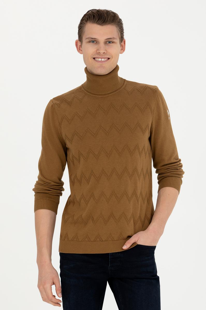 Erkek Açık Haki Kazak