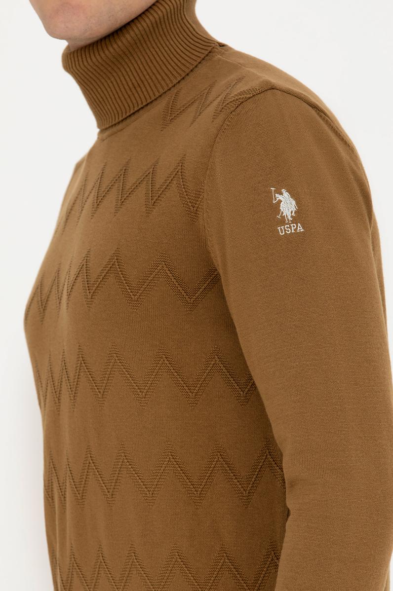 Erkek Açık Haki Kazak