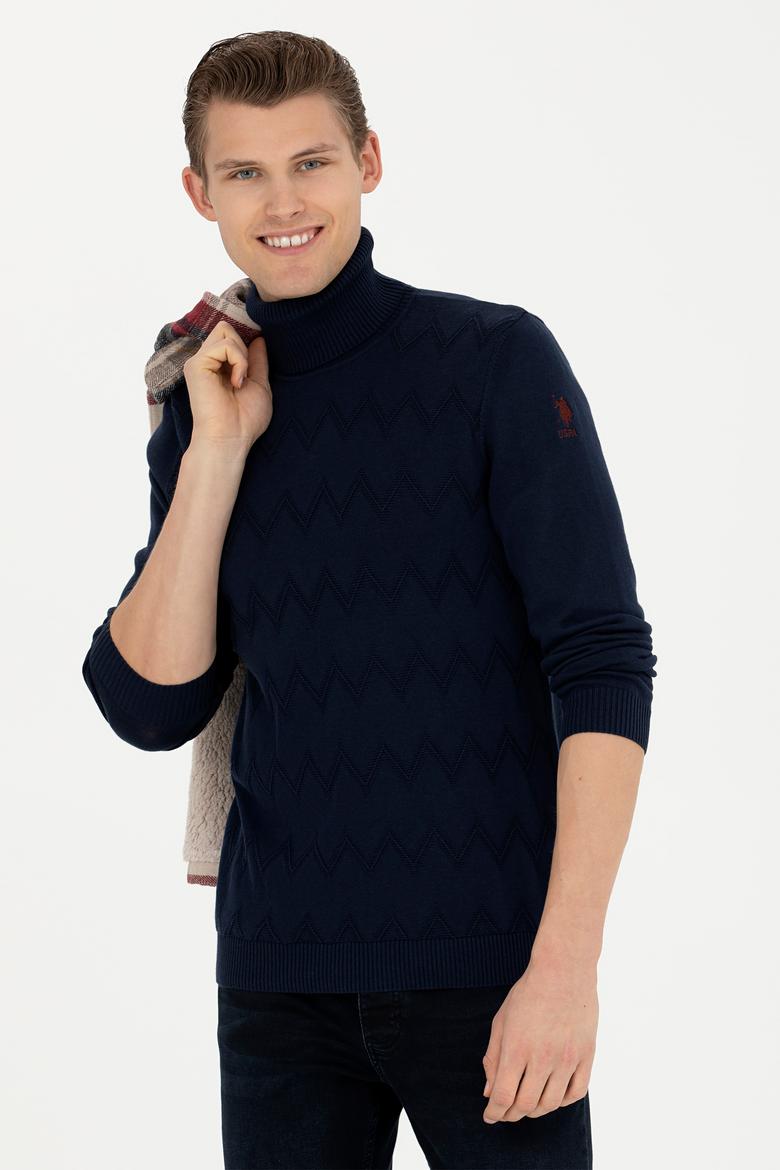 Erkek Lacivert Kazak