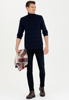 Erkek Lacivert Kazak - 50270980020