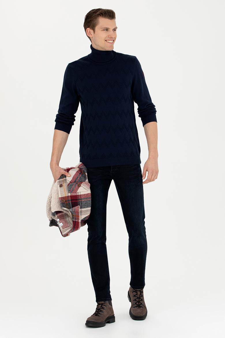 Erkek Lacivert Kazak - 50270980020