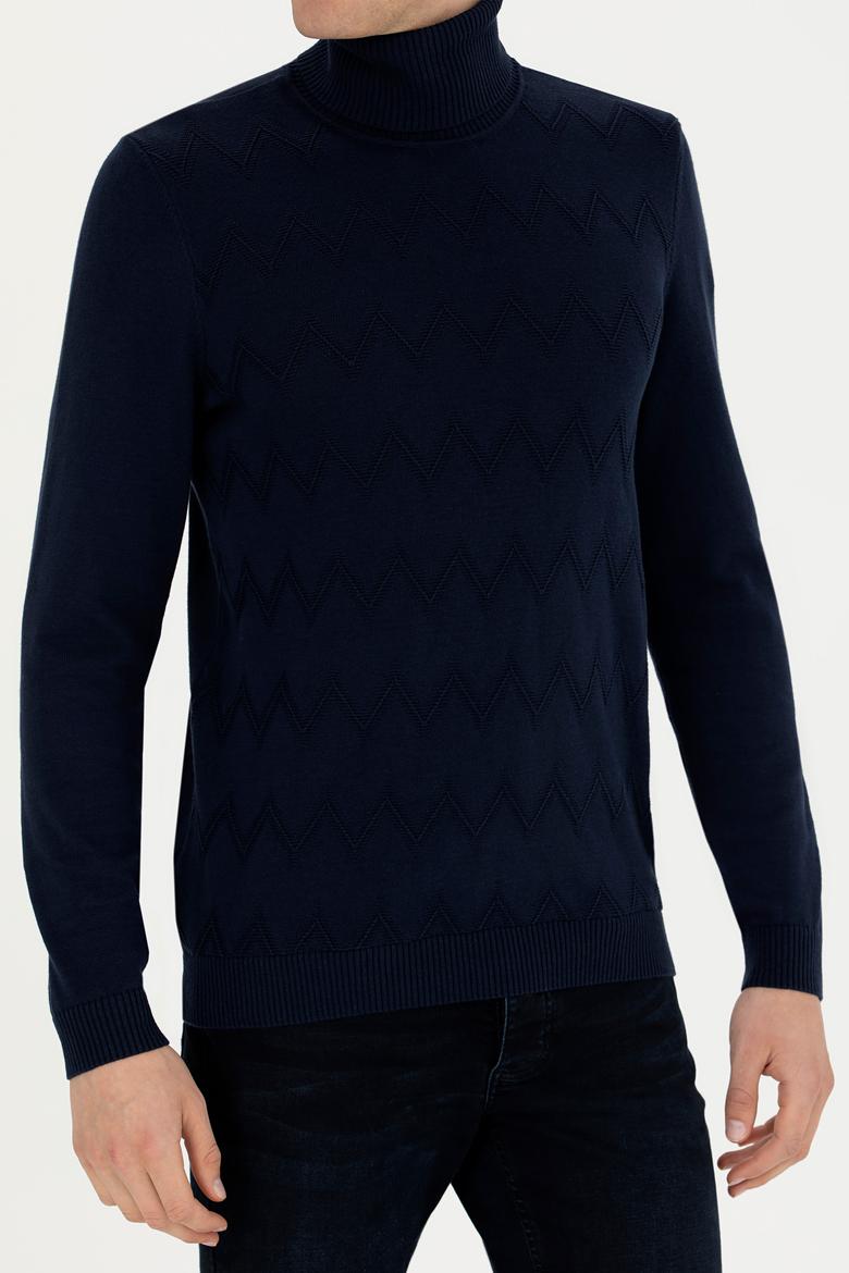 Erkek Lacivert Kazak - 50270980020