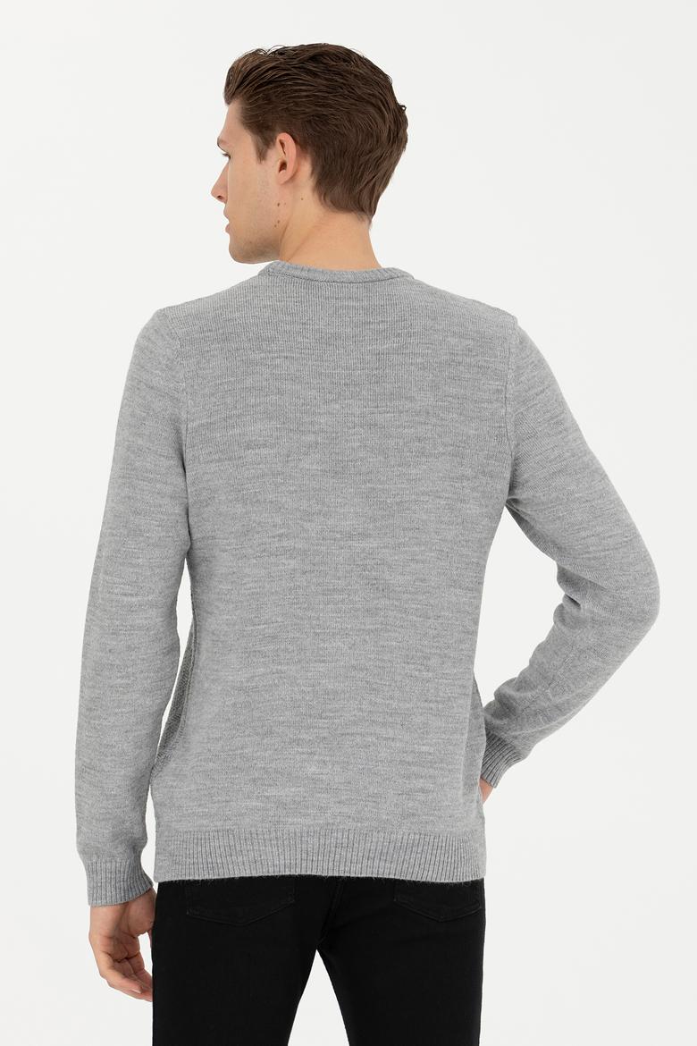 Erkek Gri Melanj Kazak - 50270976002