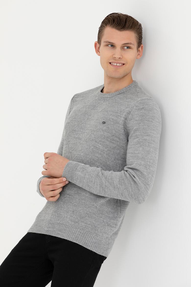 Erkek Gri Melanj Kazak - 50270976002