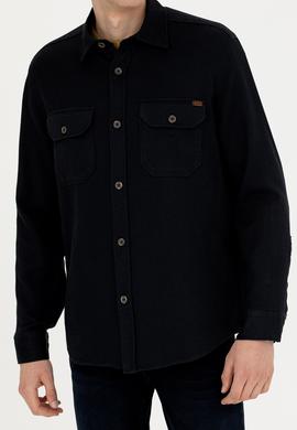 Erkek Antrasit Uzun Kollu Gömlek - 50272648008