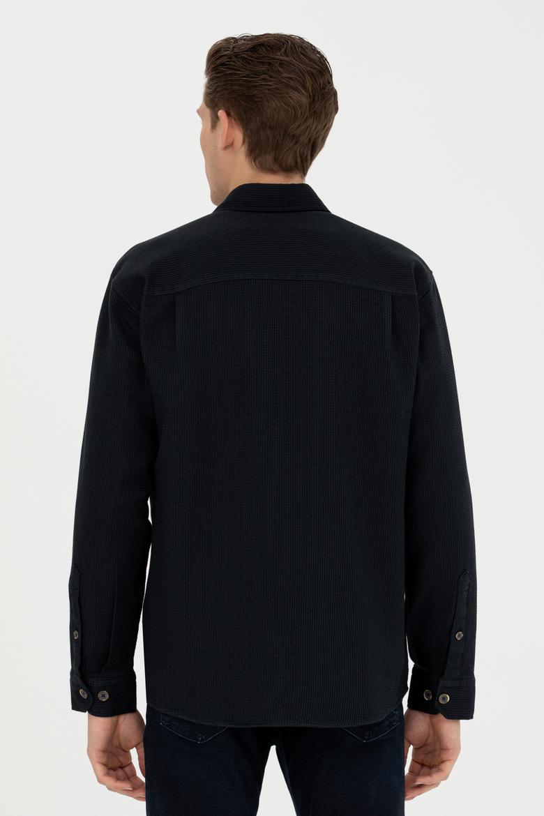 Erkek Antrasit Uzun Kollu Gömlek - 50272648008