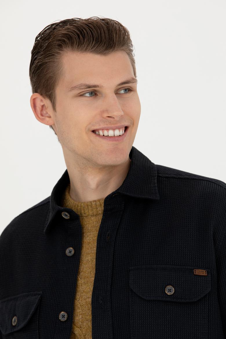 Erkek Antrasit Uzun Kollu Gömlek - 50272648008