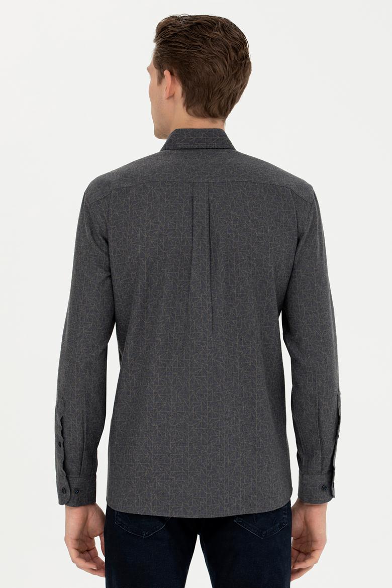 Erkek Lacivert Uzun Kollu Gömlek - 50272660001