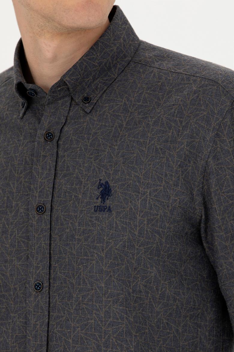 Erkek Lacivert Uzun Kollu Gömlek - 50272660001