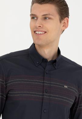 Erkek Lacivert Uzun Kollu Gömlek - 50272945006