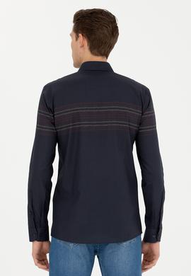 Erkek Lacivert Uzun Kollu Gömlek - 50272945006