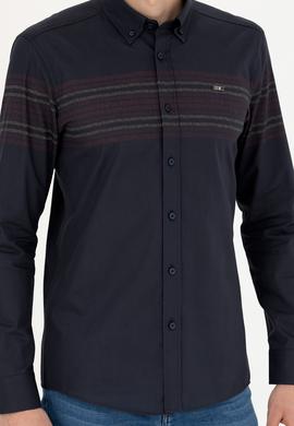 Erkek Lacivert Uzun Kollu Gömlek - 50272945006