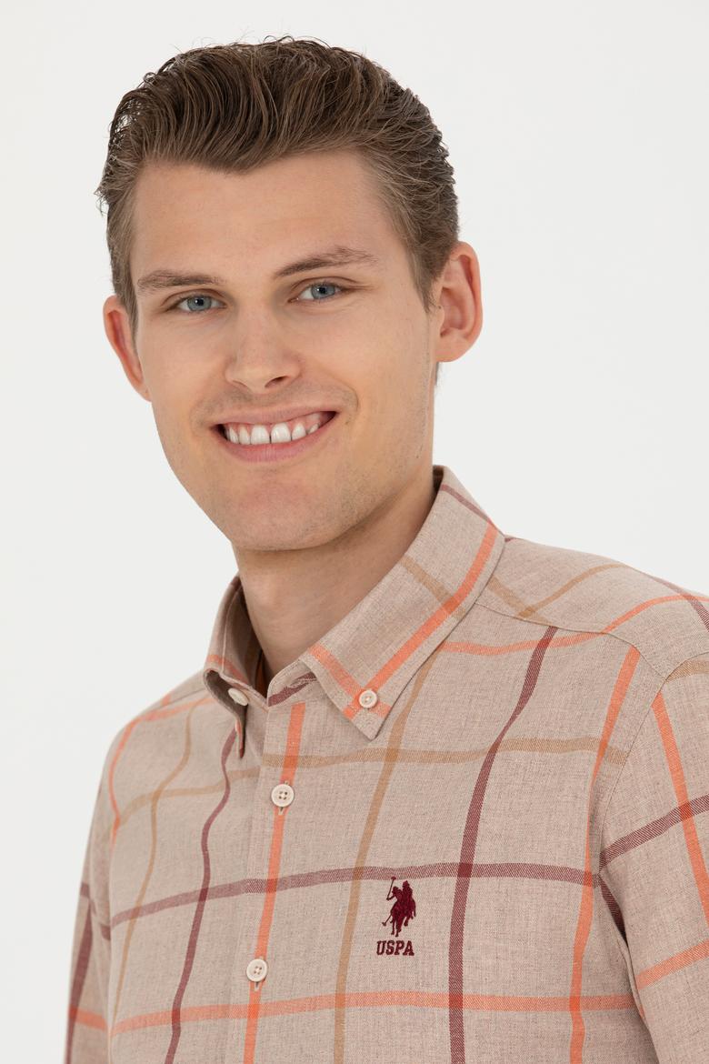 Erkek Kareli Taş Gömlek - 50276311018