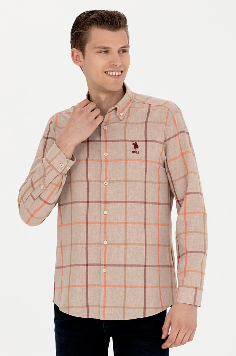 Erkek Kareli Taş Gömlek