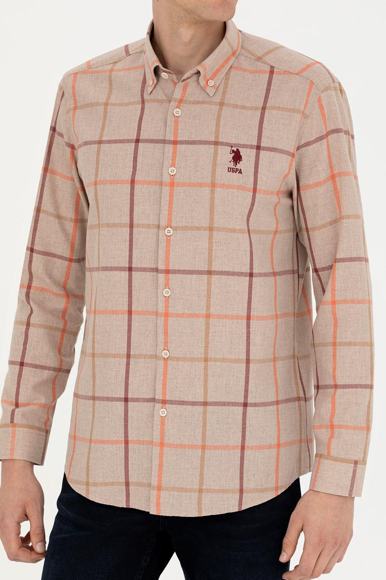 Erkek Kareli Taş Gömlek - 50276311018