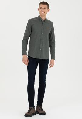Erkek Mint Uzun Kollu Gömlek - 50272660012