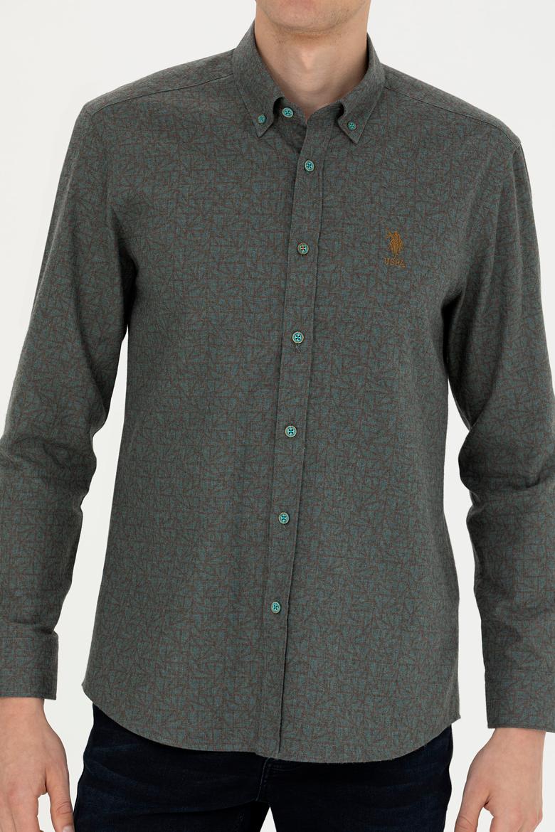 Erkek Mint Uzun Kollu Gömlek - 50272660012