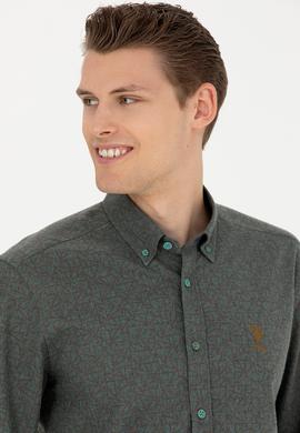 Erkek Mint Uzun Kollu Gömlek - 50272660012