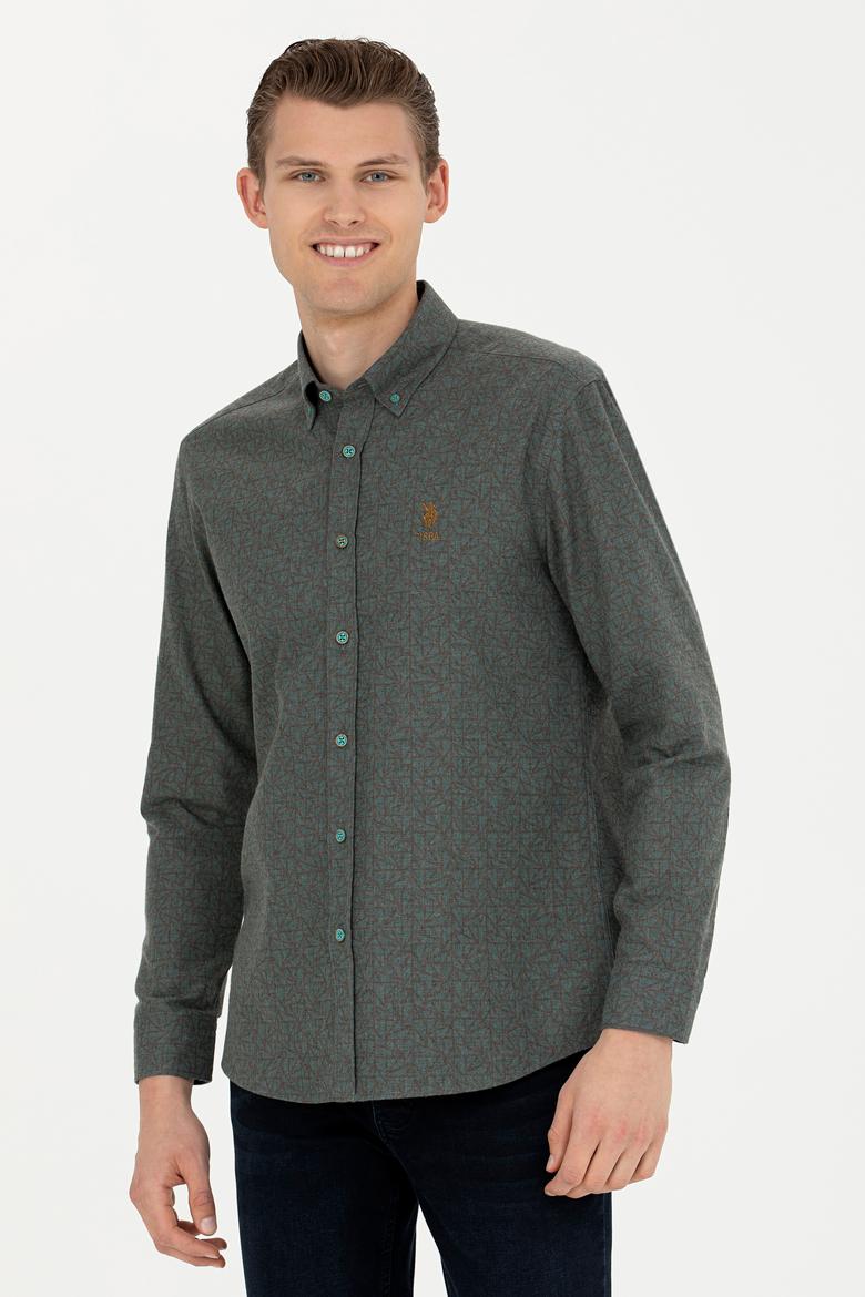 Erkek Mint Uzun Kollu Gömlek - 50272660012