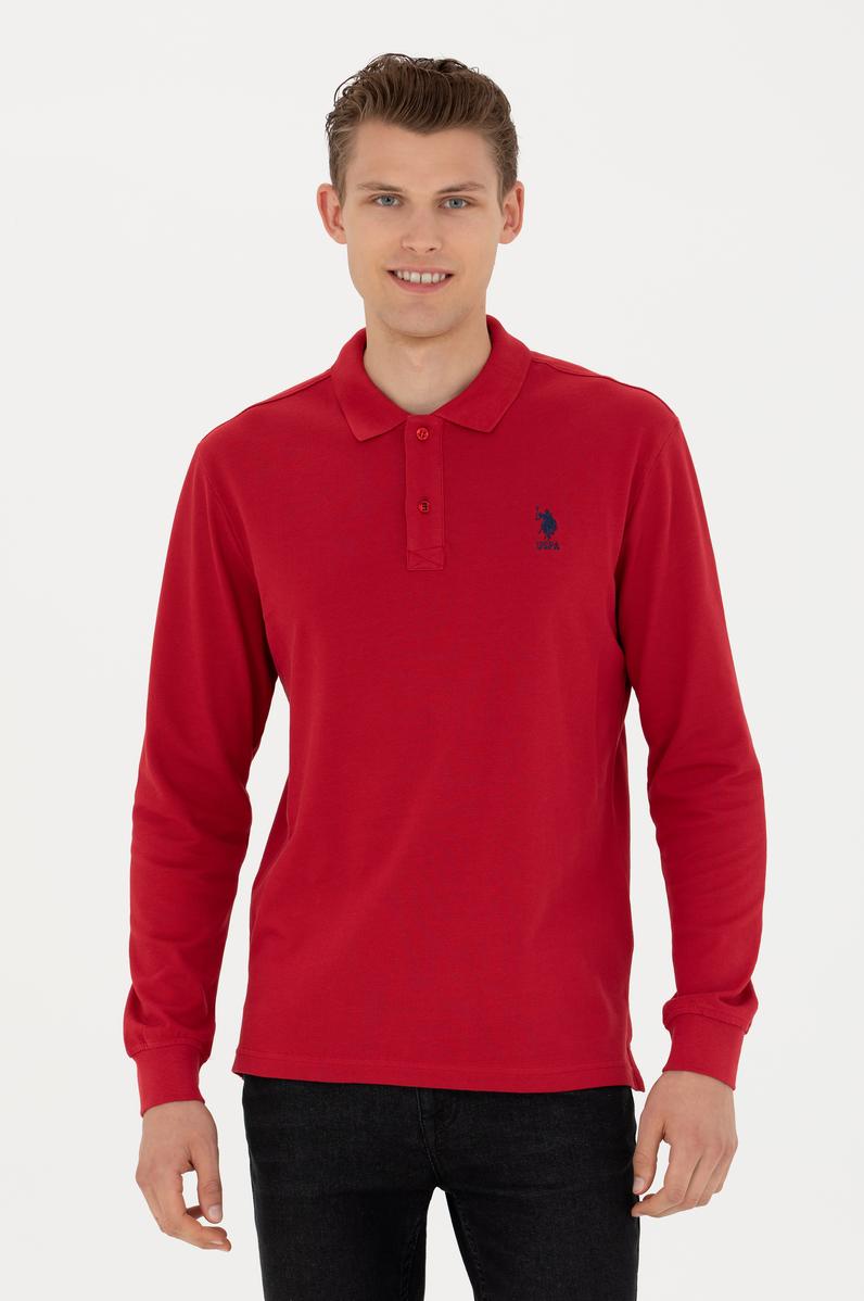 Erkek Kırmızı Basic Sweatshirt