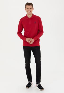 Erkek Kırmızı Basic Sweatshirt - 50269403224