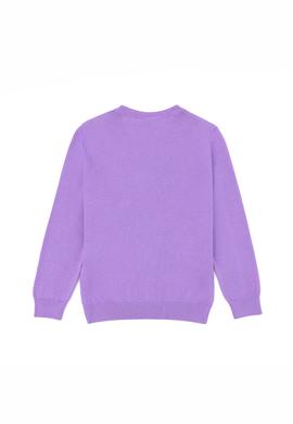 Kız Çocuk Lila Basic Kazak - 50255649009