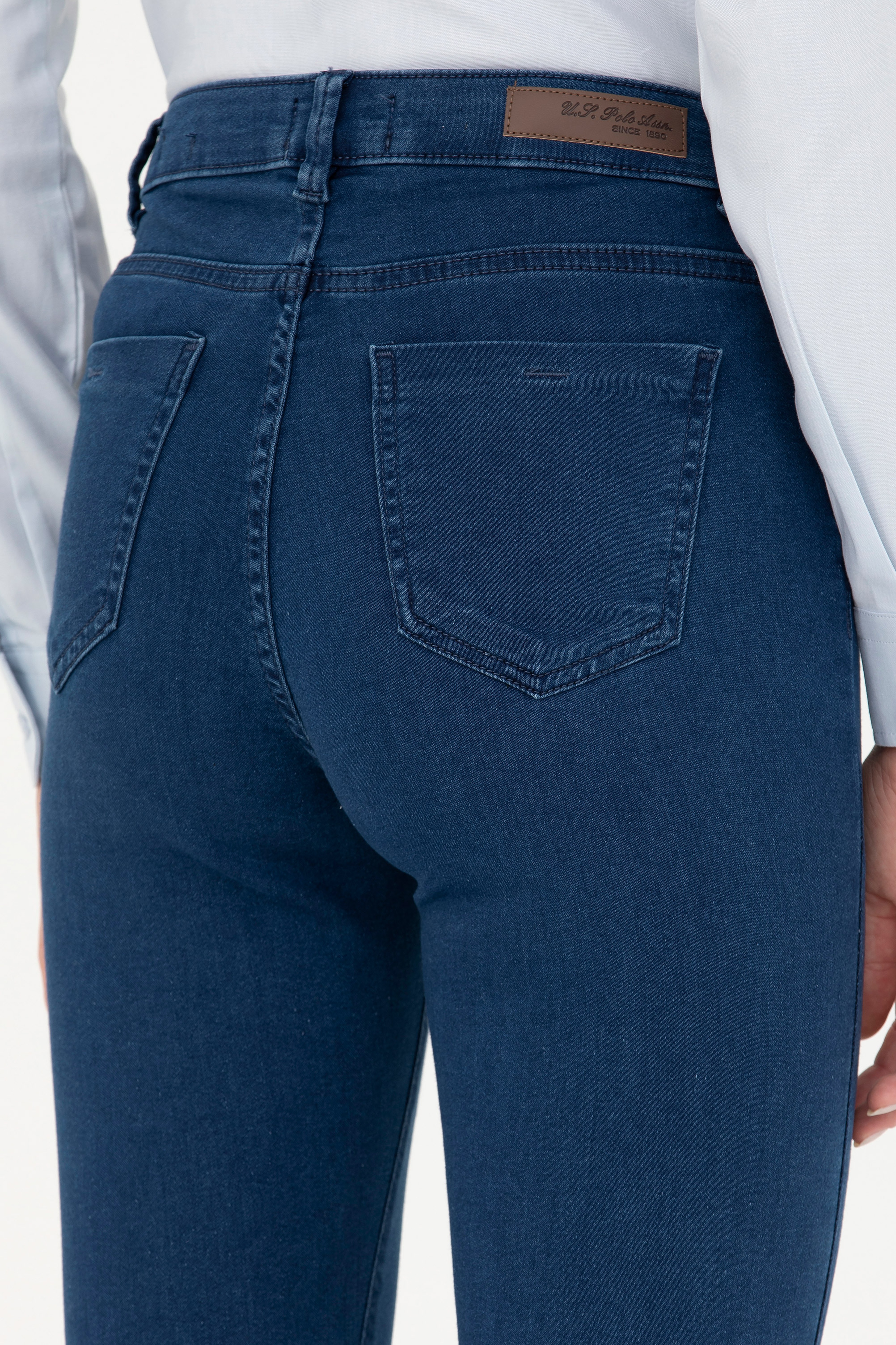 Kadın Koyu Mavi Jean Pantolon - Image 7