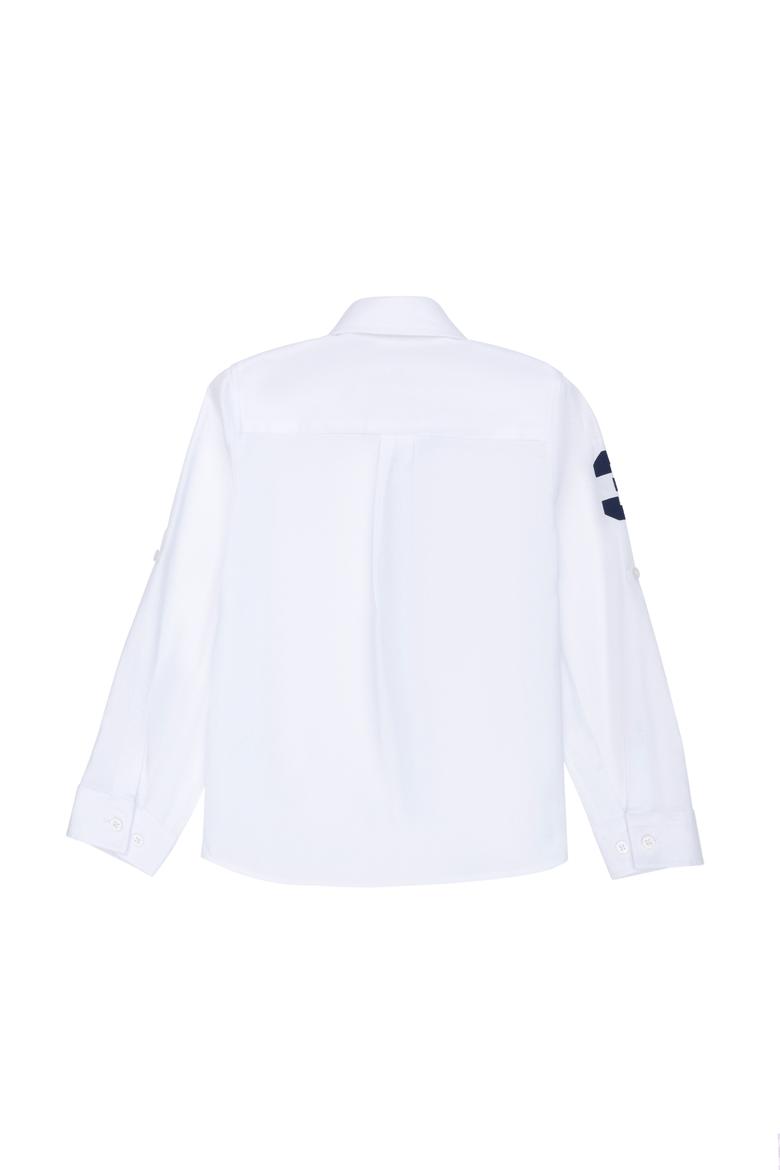 Erkek Çocuk Beyaz Uzun Kollu Gömlek - 50272484003