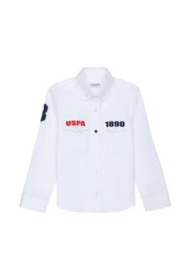 Erkek Çocuk Beyaz Uzun Kollu Gömlek - 50272484003