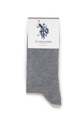 Kadın Gri Melanj Çorap - 50274183004