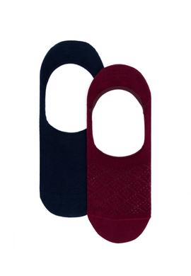 Kadın Kırmızı 2'li Babet Çorap - 50281719001