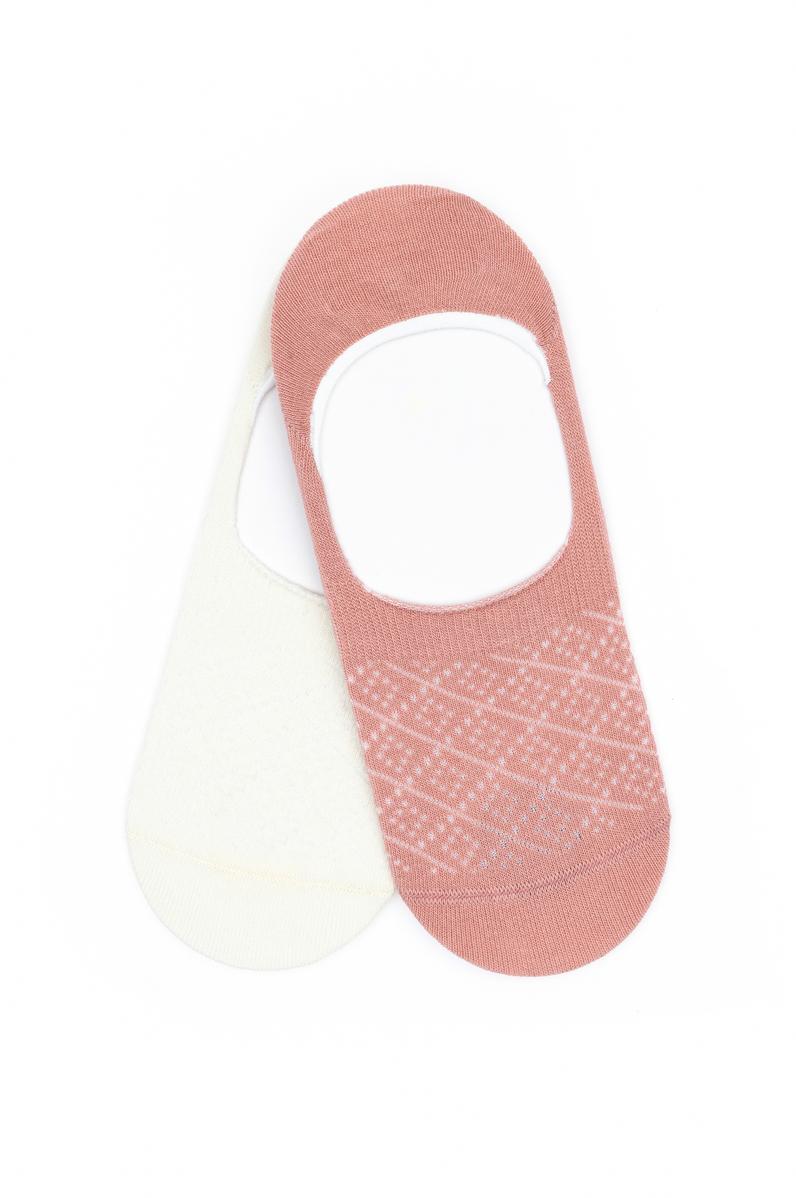 Kadın Pudra 2'li Babet Çorap