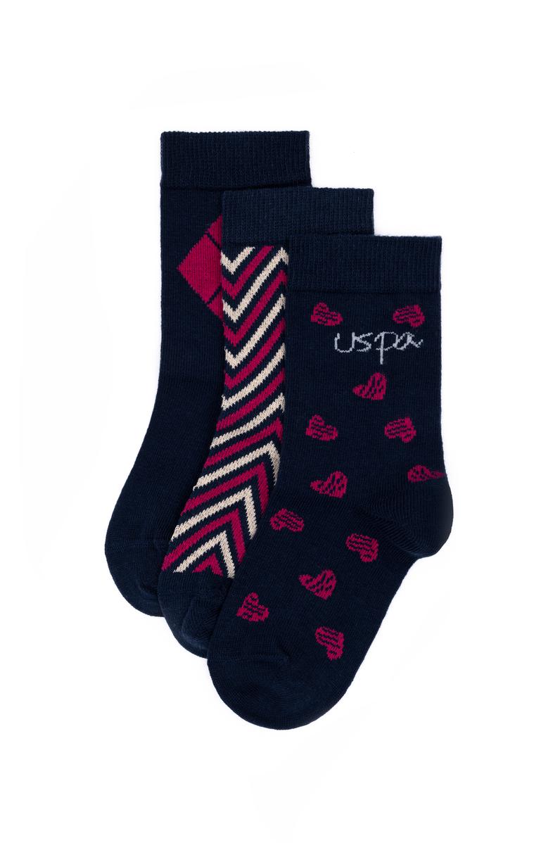 Kız Çocuk 3'lü Soket Çorap