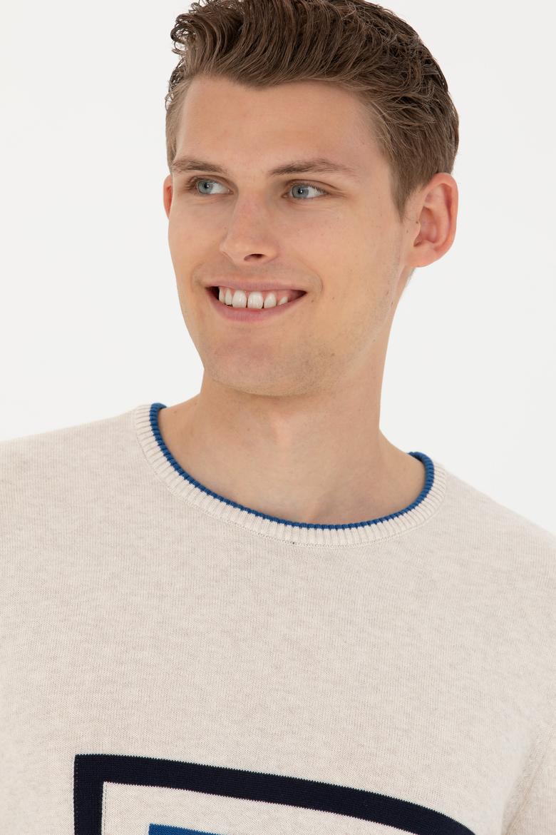 Erkek Taş Melanj Kazak - 50277121024