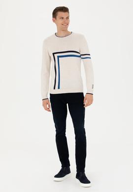 Erkek Taş Melanj Kazak - 50277121024