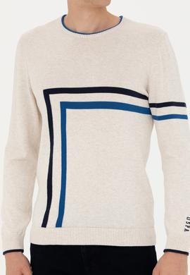 Erkek Taş Melanj Kazak - 50277121024