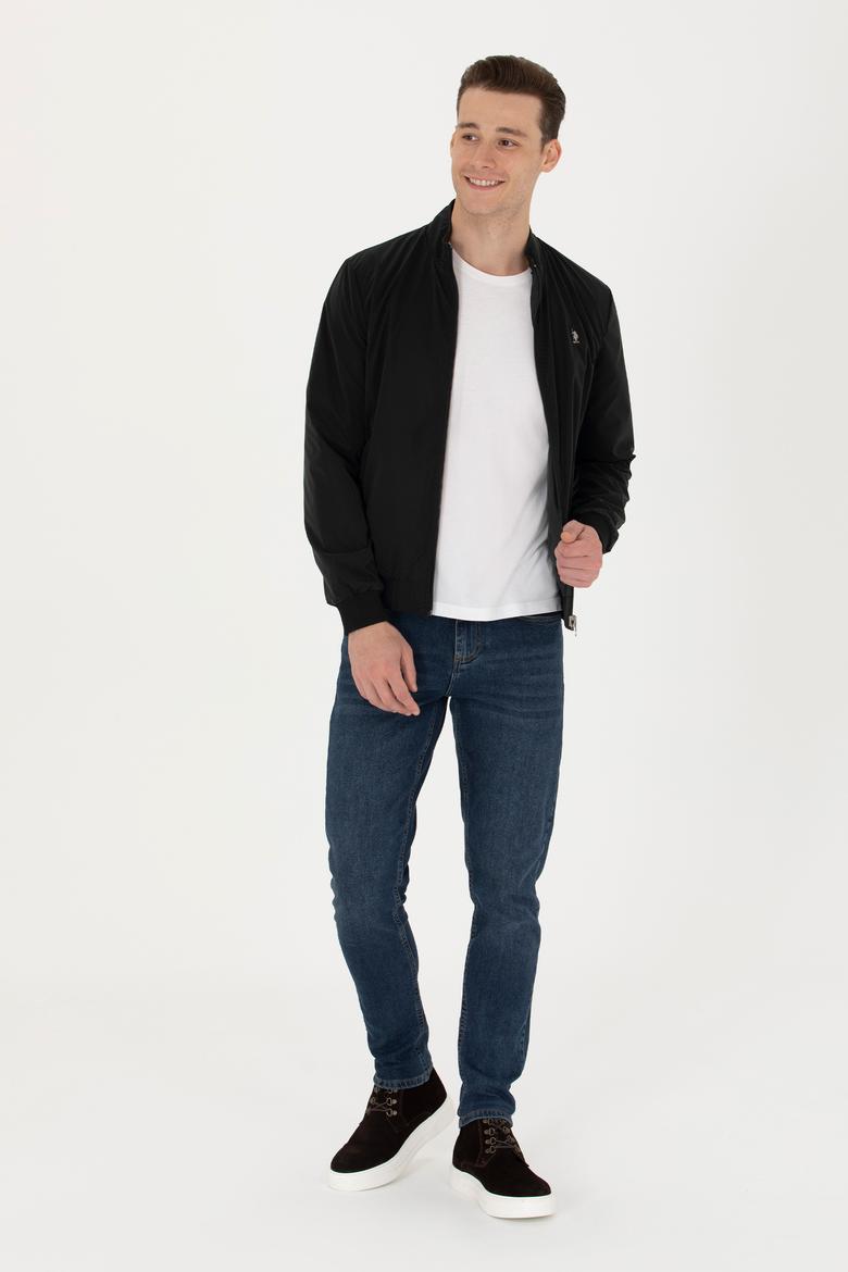 Erkek Siyah Deri Ceket - 50278977002