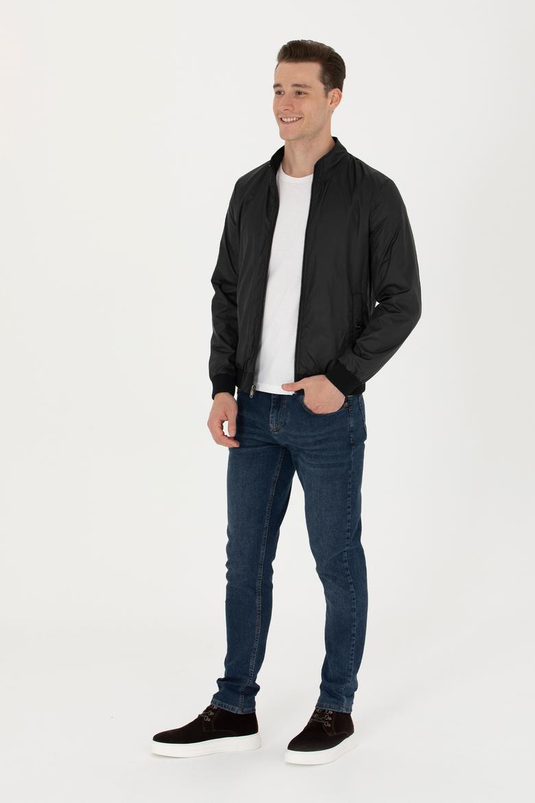 Erkek Siyah Deri Ceket - 50278977002