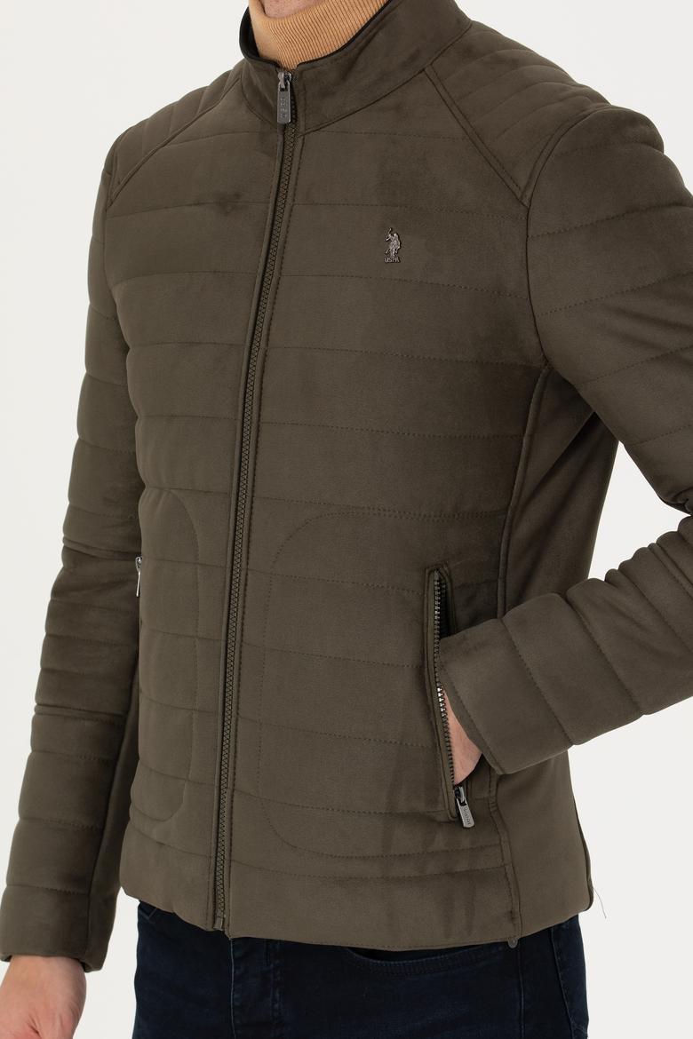 Erkek Haki Deri Ceket - 50278975002