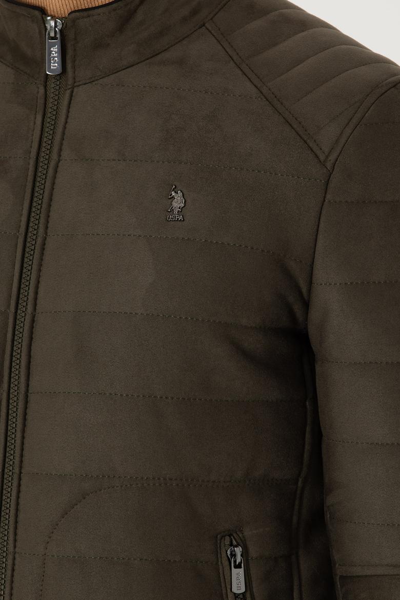 Erkek Haki Deri Ceket - 50278975002