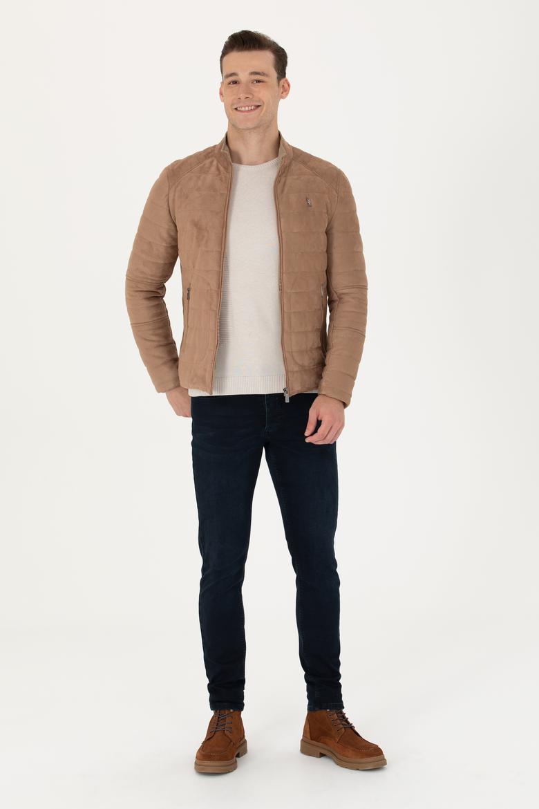 Erkek Vizon Deri Ceket - 50278975011