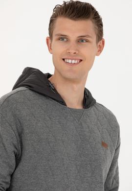 Erkek Antrasit Melanj Sweatshirt - 50253469006