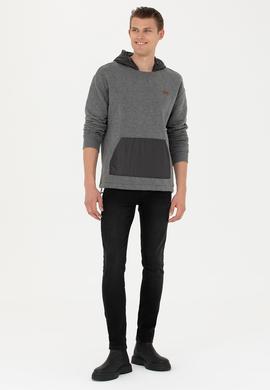 Erkek Antrasit Melanj Sweatshirt - 50253469006