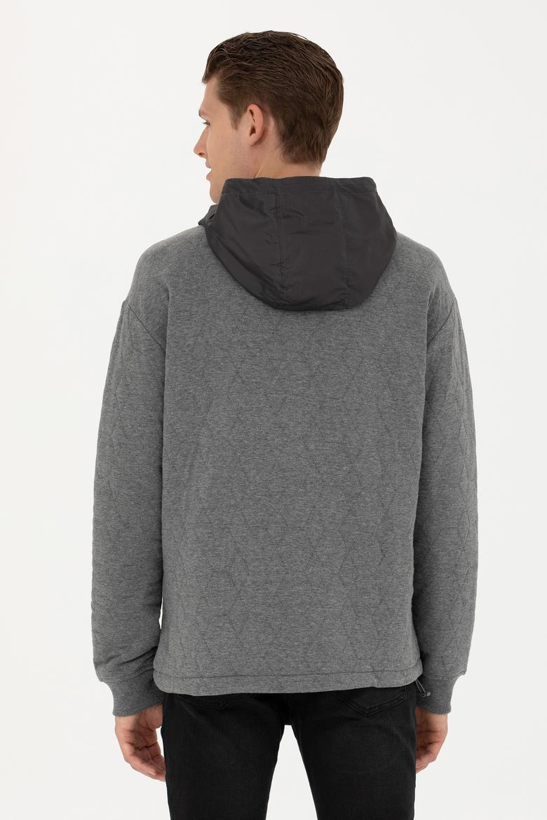 Erkek Antrasit Melanj Sweatshirt - 50253469006