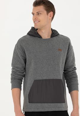 Erkek Antrasit Melanj Sweatshirt - 50253469006